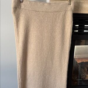 Mango Soft Beige Pencil Skirt